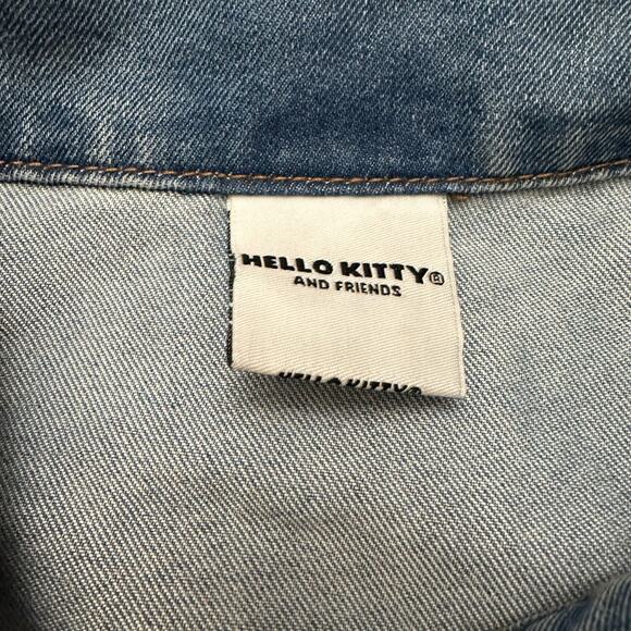 Hello Kitty Jean Jacket sz L (10-12) Denim Jacket - Picture 6 of 7